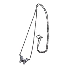 Sterling Butterfly Pendant Necklace