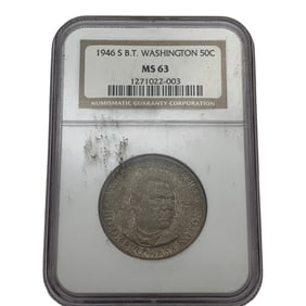 Ngc 1946 S B. T. Washington Half Dollar