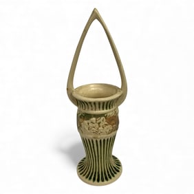 Vintage Roseville Pottery Donatello Basket