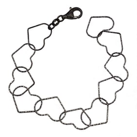 Sterling Silver Heart Bracelet