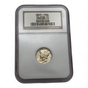Ngc 1945 Mercury Silver Silver Dime