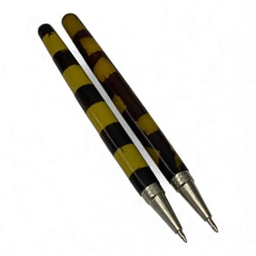 2 Art Deco Ballpoint Pens