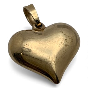 14k Yellow Gold Heart Pendant