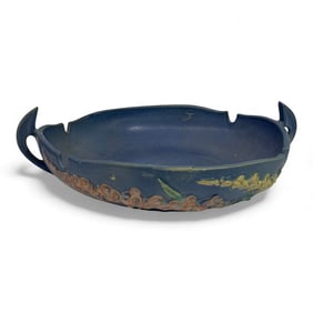 Roseville Pottery Blue Console Bowl