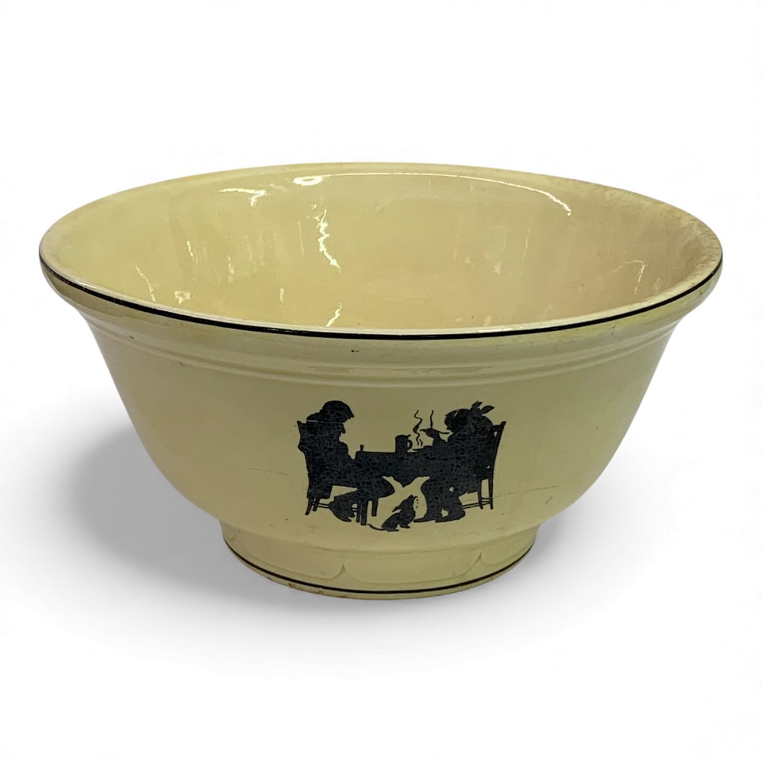 Pantry Bak-in Ware By Crooksville Mixing Bowl: Marked On Bottom. 4.75" Tall X 9.75".