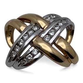 14k Yellow & White Gold & Diamond Pendant