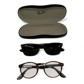 Ray Ban Italy Sun Glasses In Case & Glasses