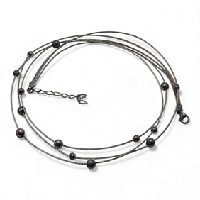 Sterling Silver Multi Strand Necklace