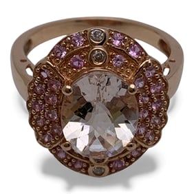 14k Rose Gold & Morganite Ring