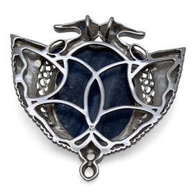 Sterling Silver Sapphire & Labradorite Pendant