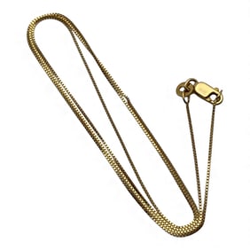 10k Yellow Gold Box Chain Necklace