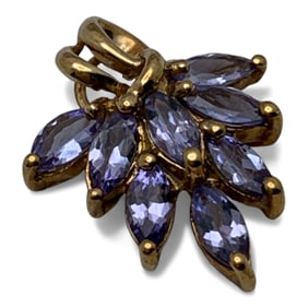 10k Yellow Gold & Tanzanite Pendant