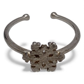Sterling Silver Snowflake Ring