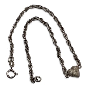 Sterling Silver Heart Bracelet