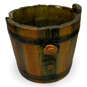 Weller Pottery Barrel / Bucket Planter