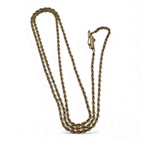 14k Yellow Gold Rope Necklace