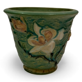 Roseville Pottery Magnolia Blue Planter