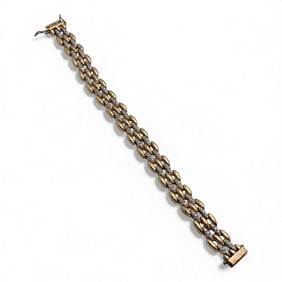Sterling Silver Gold Tone Bracelet
