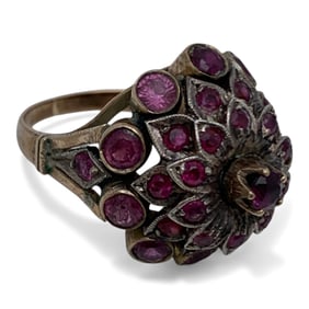 Antique 14k Yellow Gold & Sapphire Ring