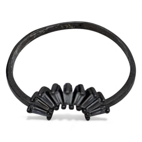 Sterling Silver Ring With Blue Stones