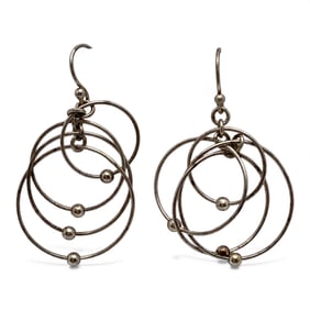 Pair Of Sterling Silver Earrings