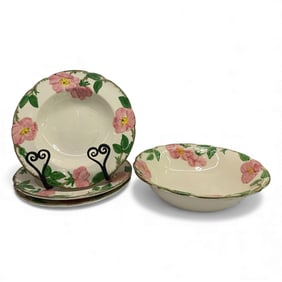 Group Of Franciscan Desert Rose Plates & Bowl