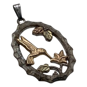 Sterling Silver & 10k Gold Pendant