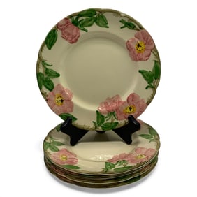 5 Franciscan Desert Rose Plates