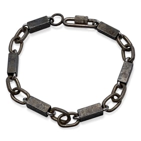 Silver & Hematite Bracelet