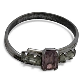 Sterling Silver Ring With Stones