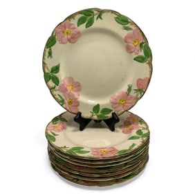 8 Franciscan Desert Rose Dinner Plates