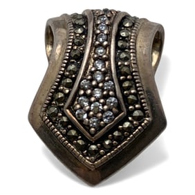 Sterling Silver & Marcasite Pendant