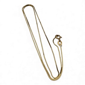 14k Yellow Gold Box Chain Necklace