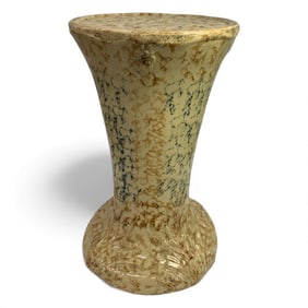 Spatterware Pottery Pedestal