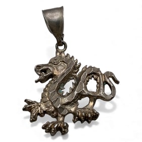 Silver Dragon Pendant