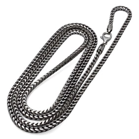 Long Sterling Silver Necklace