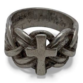 Sterling Silver Cross Ring