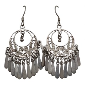 Pair Of Sterling Silver Earrings