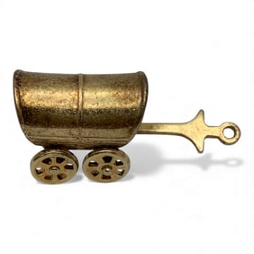 14k Yellow Gold Wagon Pendant