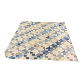 Blue Hand Sewn Quilt