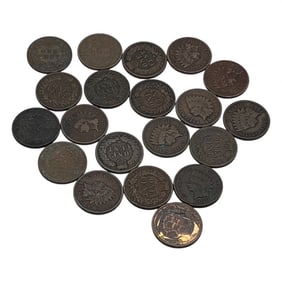 Group Of 20 Indian Head Pennies