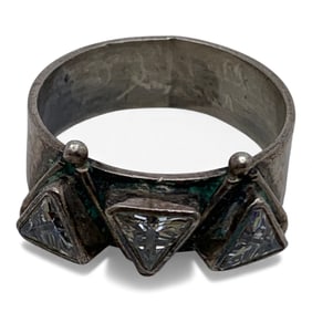 Silver Ring With Clear Stones