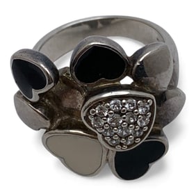 Sterling Silver Enameled Ring