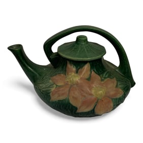 Roseville Pottery Clematis Tea Pot