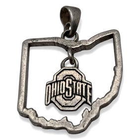 Sterling Silver Ohio State Buckeyes Pendant