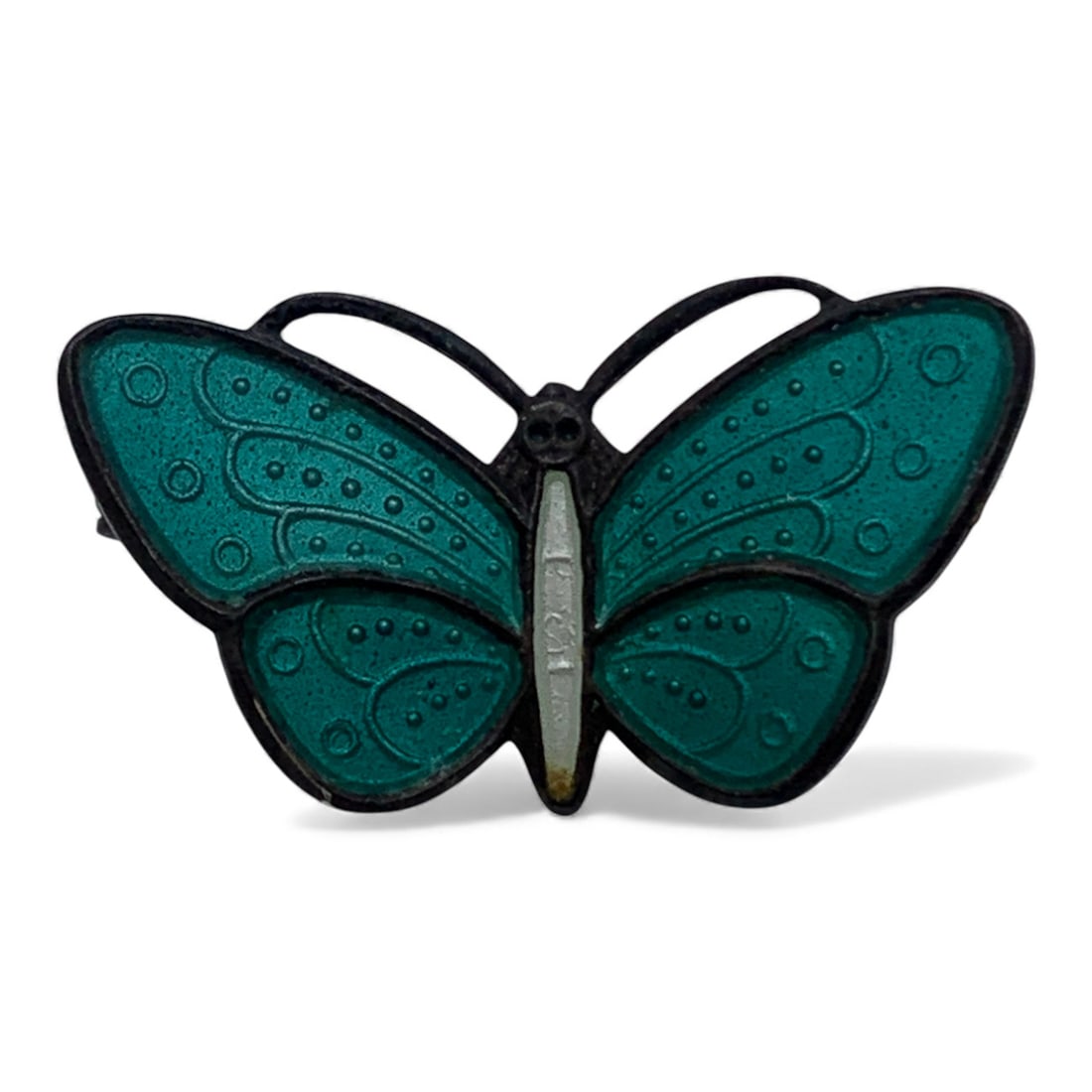 Sterling Silver Enameled Butterfly Pin (1 of 2)