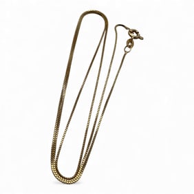 14k Yellow Gold Box Chain Necklace