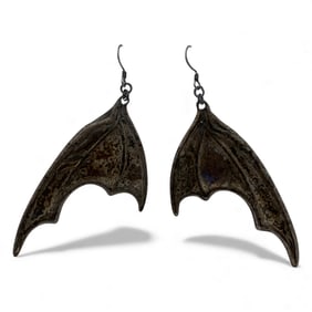 Pair Of Silver Wing Earrings