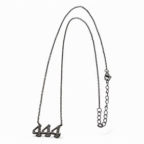 Sterling Gold Tone "444" Necklace