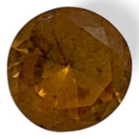 Faceted Orange Sapphire Gemstone